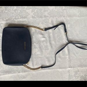 Michael Kors blue leather crossbody